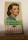 Vintage 1951 Lord Calvert Coffee And Vesper Tea Advertising Calendar