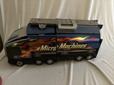 VTG Micro Machines Super Stunt City Semi Vehicle Tanker Truck Playset Hasbro use - Image 1 of 4