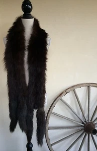 FUR STOLE AUTH 20-30's VTG 4 Tailes Beautiful Soft Warm One Sz 80" VERY RARE!!! - Picture 1 of 12
