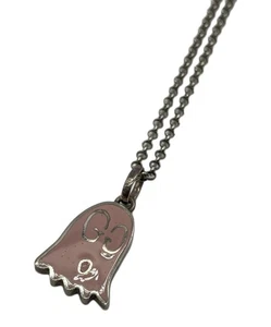 Gucci Ghost Halskette mit Anhänger Silber 925 Rosa mit Box Japan 19,6" Frau - Bild 1 von 6