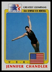 1983 Topps Greatest Olympians #16 Jennifer Chandler USA - Picture 1 of 2