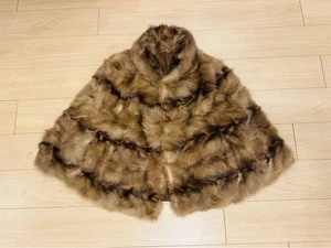 Capa/poncho ruso de piel de sable - marrón, talla libre, excelente estado - Imagen 1 de 24
