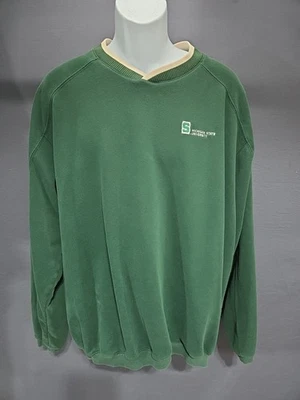 Michigan State University Spartans Vintage V Neck Sweatshirt Size Xxl - Image 1 of 4