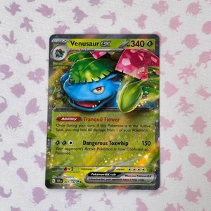 Juego de cartas coleccionables Pokémon Venusaur ex 001/142 S&V Stellar doble raro M/NM P125 - Imagen 1 de 4