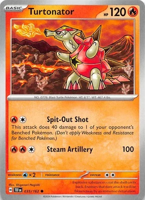 Turtonator 035/162 SV05 Temporal Forces Pokemon 007742 - Image 1 of 2