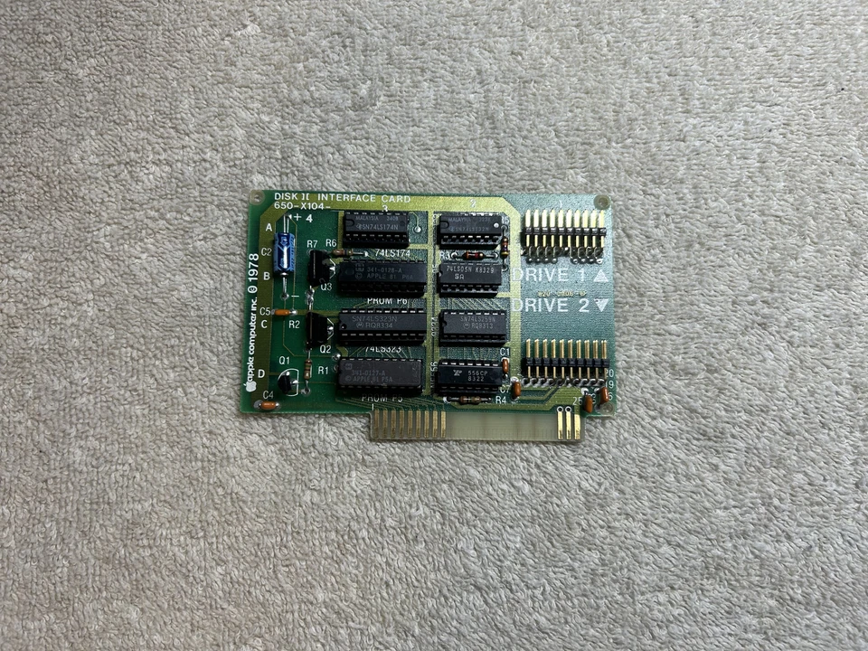 Apple IIe Disk interface card, as is untested for parts 650-X104 - Image 1 of 1