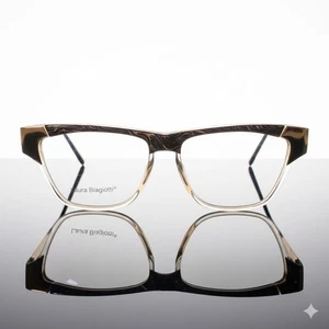 VINTAGE Laura Biagiotti RARITY Eyewear Frame LBV94 46V Multicolor/Gold - Imagen 1 de 3