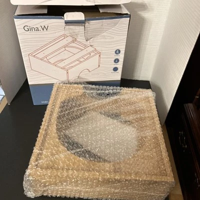 Dispensador de platos de papel de 10 pulgadas, soporte para platos de bambú debajo del gabinete, marrón ¡NUEVO! Foto 1 de 4