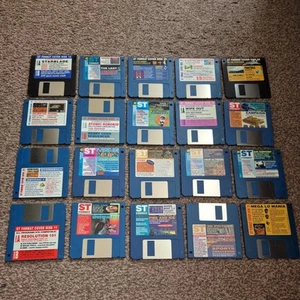 Atari ST Demo Disk Bundle X 20 full to PD game joblot  - Afbeelding 1 van 5