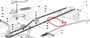 STIGA transmisión caja de cambios correa de transmisión ESTADO 384M 2084M 3084M MANUAL - Imagen 1 de 1