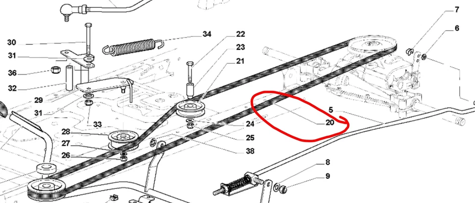 PIX OR EQUIVALENT STIGA trasmissione cambio cinghia di trasmissione ESTATE 384M 2084M 3084M MANUALE