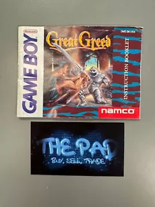 Great Greed nur Anleitung (Nintendo Game Boy, 1993) - Bild 1 von 4