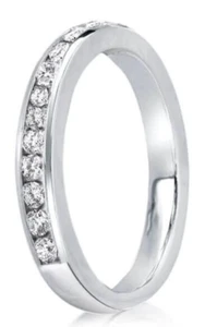 ITALO CLASSIC STUNNING WEDDING BAND (0.45 CT. TW.) NIB Size 7.5 - Picture 1 of 1