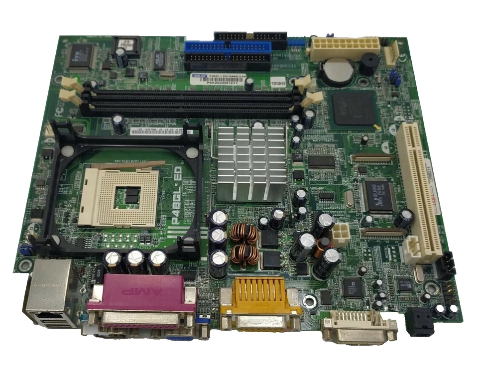Asus P4BGL-ED Socket 478 MotherBoard DVI VGA mainboard scheda madre vintage - Imagen 1 de 1