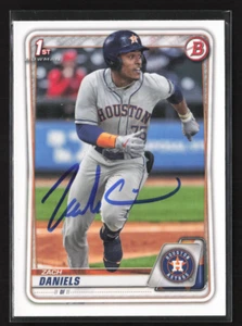 Zach Daniels Signed 2020 Bowman 1st BD-133 Houston Astros Signed Autographed - Picture 1 of 2