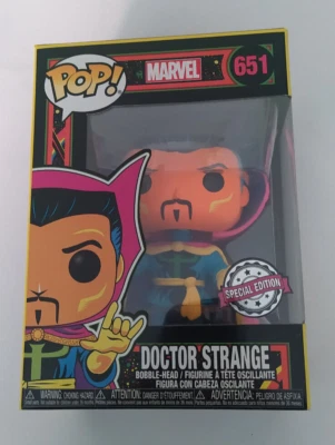 Funko Pop Doctor Strange Pop! nº651 Marvel  Blacklight Special Edition - Imagen 1 de 4