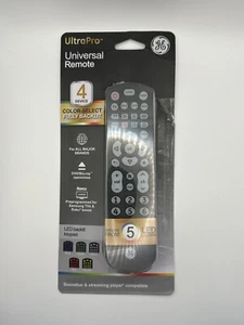 Control remoto universal GE Ultra Pro 4 dispositivos 44220 botones grandes 5 LED retroiluminado - Imagen 1 de 3