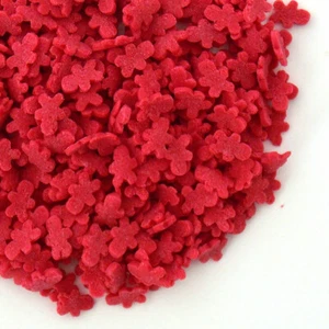 Gingerbread Men Cupcake Sprinkles Edible Sugar Cake Decoration Topper Red - Picture 1 of 5