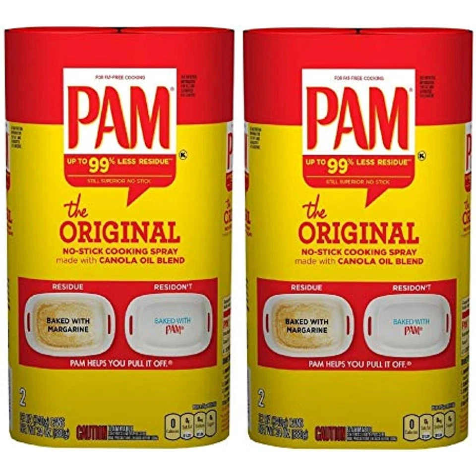 Spray de cocina original antiadherente Pam - 12 oz - Paquete de 4 (48 oz. Total) - JUEGO DE 2 Foto 1 de 1