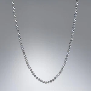 World Wide Imports Gray Pearl Necklace 14K Yellow Gold Clasp 16" NWT - Picture 1 of 7