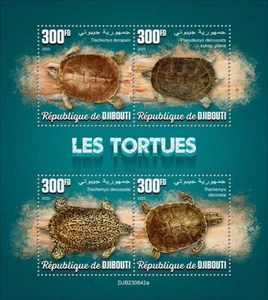 2024 11 - DJIBOUTI - TURTLES 4V complet set MNH ** - Picture 1 of 1