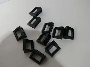 Lego 10 x black Tile Modified 1 x 2 with Handle 71837 71833 910039 ref 2432 - Picture 1 of 1