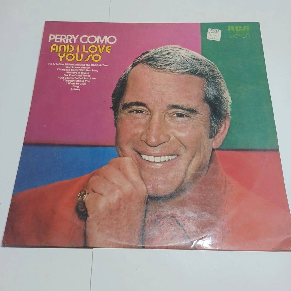 Perry Como And I Love You So 12" Vinyl LP Vintage 1973 APL1-0100 Aus Press - Image 1 of 4