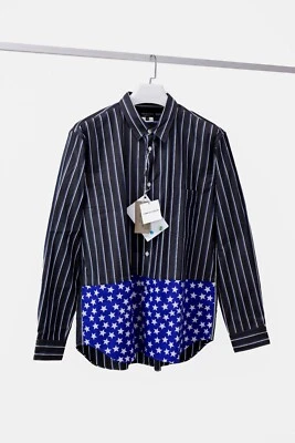 ¡NUEVO CON ETIQUETAS! Comme des Garçons Homme Plus AW2020 Star Pinstripes gris abotonable Foto 1 de 4