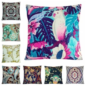 Velvet Cushion COVER Bohemian 2-Sided Home Decor Boho Soft Pillow Case US 16x16" - Picture 1 of 13