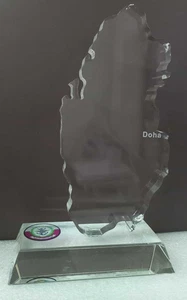 Katar Katar seltene Armee Militär Kristall Plakette Abzeichen Wüste Sturm Ara... - Bild 1 von 9