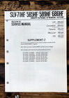 Sony SLV-71HF -585HF -589HF -686HF  VCR Supp. Service Manual *Original*