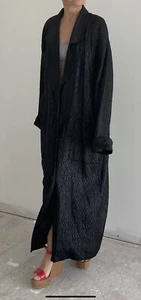 GEM 80's Vintage Rockstar Coat Uber Maxi Dress Duster Swing OverCoat TAMOTSU NY - Picture 1 of 18