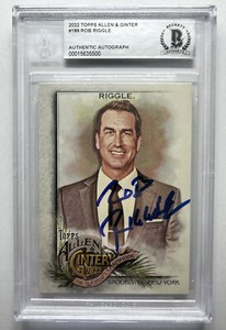 2022 Topps Allen & Ginter #189 Rob Riggle Signed Autographed Card Beckett