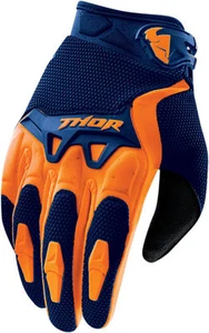 GUANTI THOR SPECTRUM NAVY ORANGE S16 TAGLIA S CROSS ENDURO QUAD CODICE 3330-3403 - Foto 1 di 1
