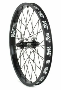 RANT PARTY ON V2 BMX BIKE 20" FRONT WHEEL SEALED BEARINGS BLACK BRAND NEW IN BOX - Picture 1 of 6