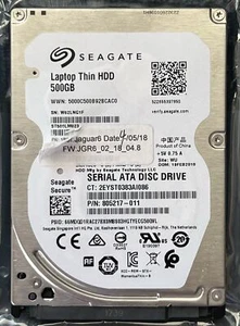 Seagate Laptop Thin HDD 500GB 7.2K 32MB 2.5'' ST500LM023. - Afbeelding 1 van 2