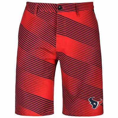 Pantalones cortos para caminar Forever Collectibles NFL para hombre Houston Texans rayas diagonales Foto 1 de 2