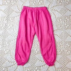 Vintage 1980s Childwise Girls 4 Years Hot Pink Sweatpants - Picture 1 of 2