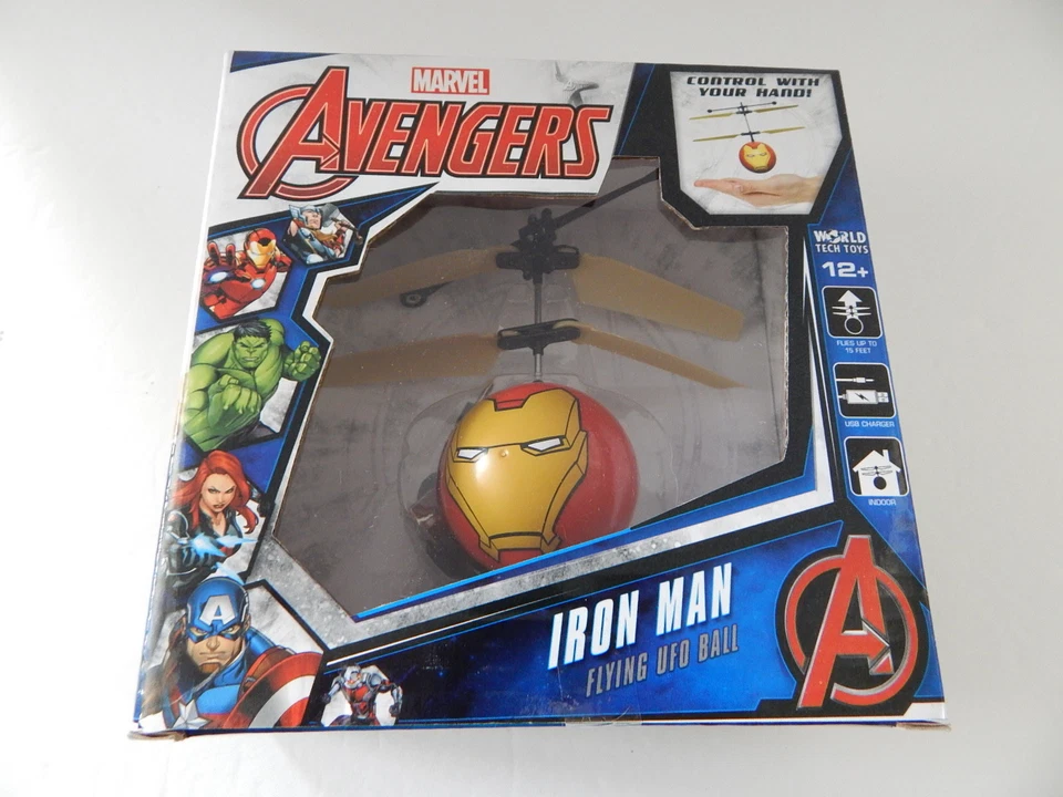 WorldTech 33196 Marvel Iron Man Flying UFO Ball New - Image 1 of 1