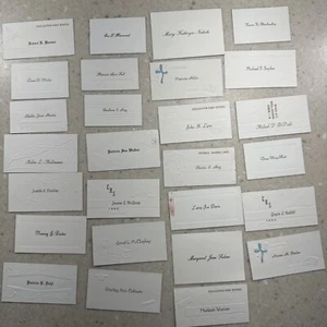 (27) 1960 Chillicothe, Ohio High School Graduate Name Cards Calling Cards - Picture 1 of 16