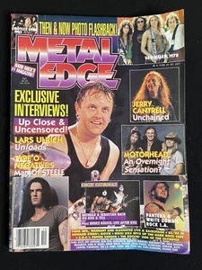 Metal Edge Magazine December 1996 Metallica Iron Maiden + Kiss Poster - Picture 1 of 6