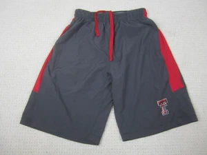 Texas Tech Shorts Mens Small Gray Red Raiders Athletic W/Pockets Wreck Em TTU - Picture 1 of 9