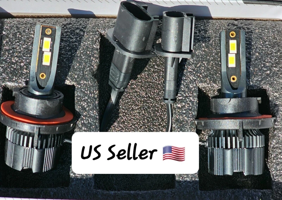 2 bombillas de faros SUPER LED para Harley-Davidson 2008-2010 FXDF 1GY4 DYNA FAT BOB Foto 1 de 4