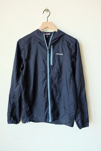 Mens Patagonia Houdini Full Zip Blue Small Jacket Coat Lightweight Windbreaker - Picture 1 of 4
