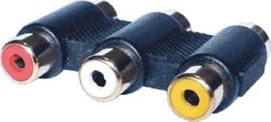 3 RCA socket to 3 RCA socket adaptor (P0382) - Picture 1 of 1