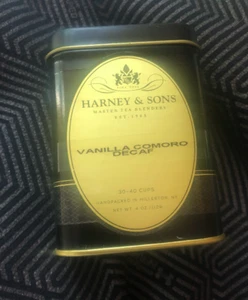 Harney & Sons Decaf Vanilla Comoro 4 ounce Tin - Picture 1 of 2