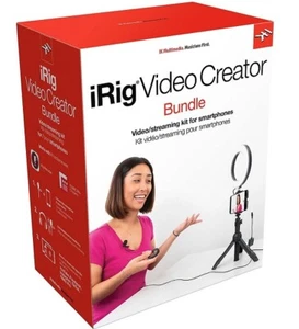 New iRig Video Creator Bundle Streaming Kit w/6' LED Ring Light & Lavalier Mic - Picture 1 of 1