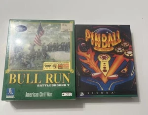 Vintage Big Box PC Spiele versiegelt Bull Run Battle Ground 7 Flipper für Windows - Bild 1 von 7