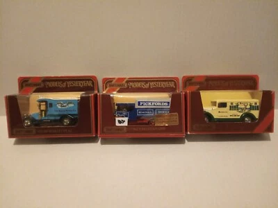 MATCHBOX MODELS OF YESTERYEAR 1937 GMC Van 1922 Foden Steam 1910 Renault (J) - Image 1 of 4