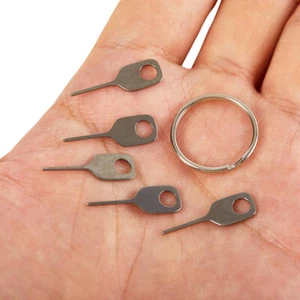 5pcs/Set SIM Card Eject Pin Key Tool Needle SIM Card Tray Holder for Phone - Zdjęcie 1 z 9